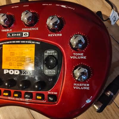Line 6 POD X3 Multi-Effect and Amp Modeler 2007 - 2008 - Red image 5