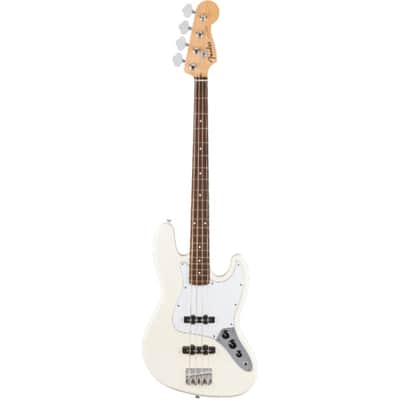 Fender Standard Jazz Bass, Laurel Fingerboard, White Pickguard, Olympic White image 2