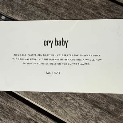 Jim Dunlop 50th Anniversary Gold Plated Cry Baby Wah image 7