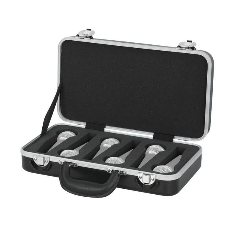 Gator Cases GM-6-PE ATA Molded 6 Slot Microphone Hard Travel Briefcase image 1
