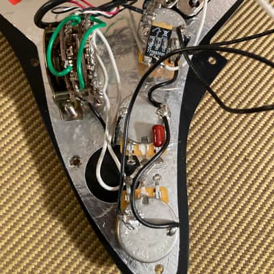 Fender Mod Shop Loaded Stratocaster pickguard 2000’s - Black image 8