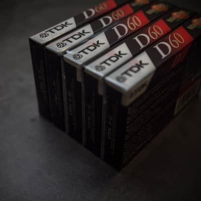 TDK D60 Cassettes (5 NOS Sealed in Package Tapes) image 5