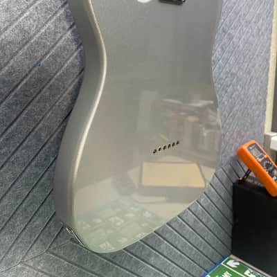 Firefly FF-TLS Baritone HSS Tele Sterling Silver Last One! SkunkWerx In USA Setup and Fret Polish image 10