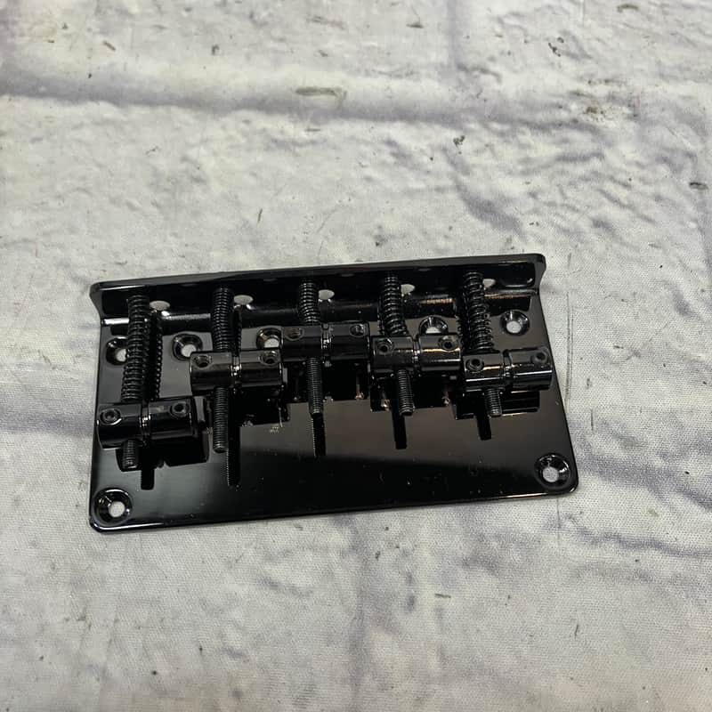 Unknown Black Five String Bass Bridge image 1