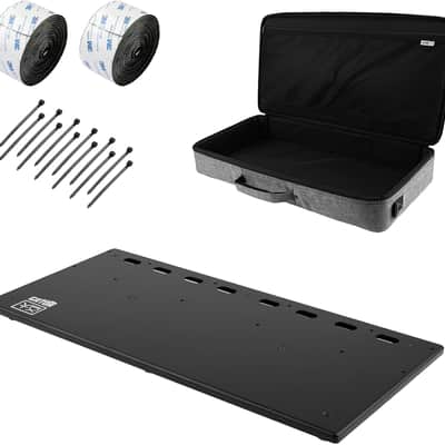 Gator Vertex by Gator Tour Compact Series 27" x 13" Pedalboard w/ Padded Gig Bag, (GV-TC2713-GB) image 1