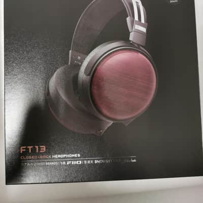 FiiO FT13 Audiophile Closed-Back Headphones, 60mm Large Dynamic Driver with W-Shaped Wool & Nano Wood Fiber Diaphragm, Premium Purpleheart Wood Design, Furukawa Copper Hybrid Cable(Blackpurple) image 2