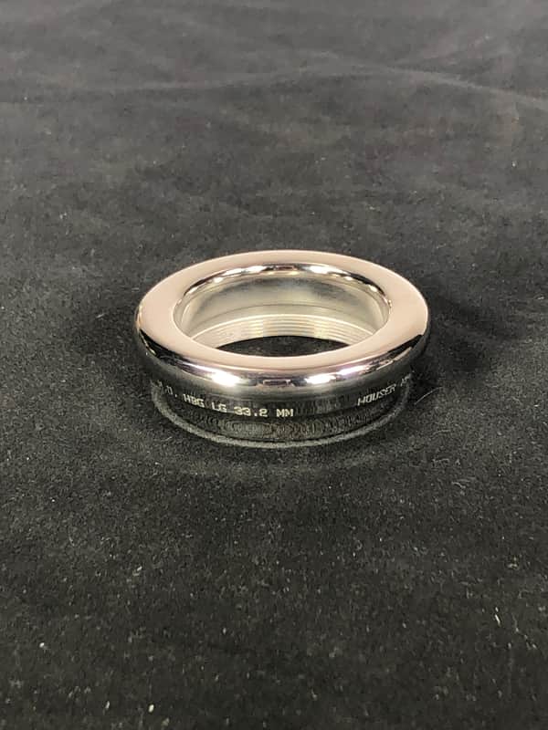 Houser M.O. HBG LG 33.2mm Tuba Mouthpiece Rim in Stainless Steel image 1