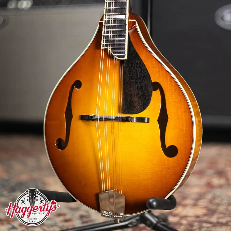Eastman MD605-GB A-Style Acoustic/Electric Mandolin - Gold Burst with Hardshell Case image 1