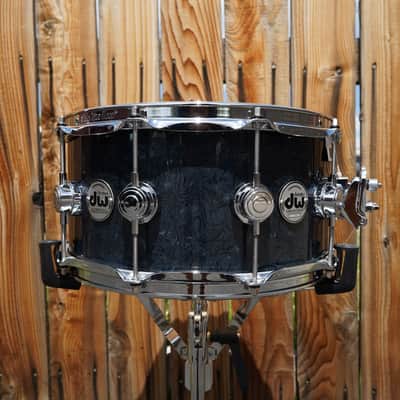 DW USA Collectors Series - Ebony Chaos FP - 6.5 x 14" Pure Maple SSC Shell With Ring's Snare Drum image 2
