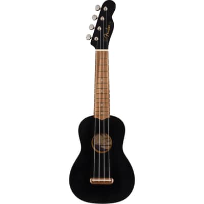 Fender Venice Soprano Ukulele - Walnut Fingerboard, Black image 4