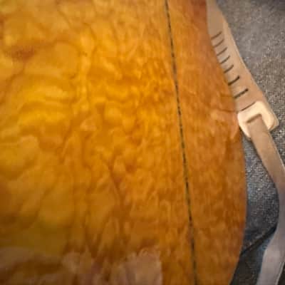 Michael Kelly Dragonfly Fretless Acoustic Bass 4 String with Fishman Electronics Blond Quilted image 17