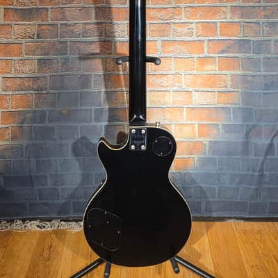 Vintage 1970s Encore LP Copy Electric Guitar Black image 17