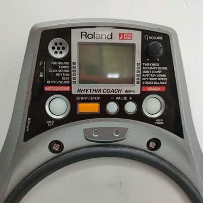Roland RMP-5 Rhythm Coach 5" Practice Pad 2010s - Black/Silver image 2