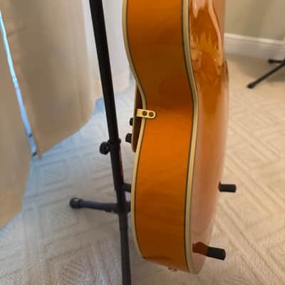 D'Angelico Excel Series Style B Throwback Hollowbody Electric Guitar with USA Seymour Duncan Floating Mini Humbucker Vintage Natural - Vintage Natural image 14