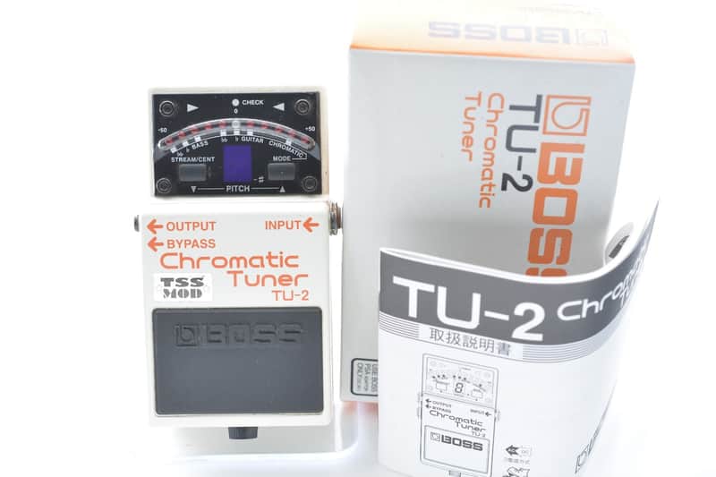 BOSS TU-2 Chromatic Tuner Tokyo Silver Star TSS Buffer MOD w/ Box & Manual image 1