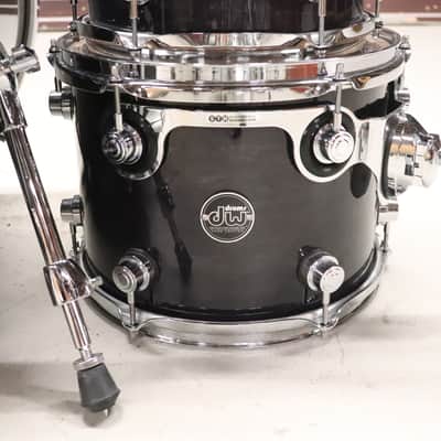 DW Performance Black Lacquer 5pc Drum Kit Set 22,16,12,10,8" image 11