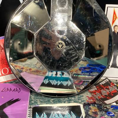 Hart Dynamics - Def Leppard Adrenalize Tour, 10" AcuPad Trigger Pad - (RA #2107) AUTOGRAPHED HEAD!! 1990s - Gold image 7