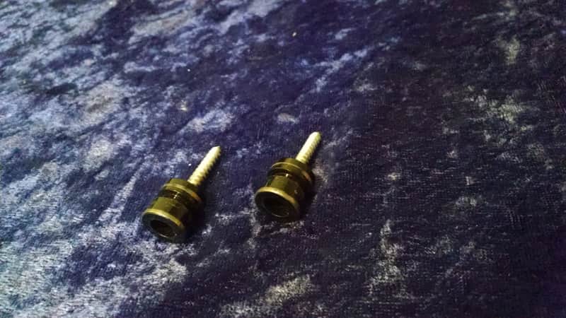 1980s Jim Dunlop strap buttons Black image 1