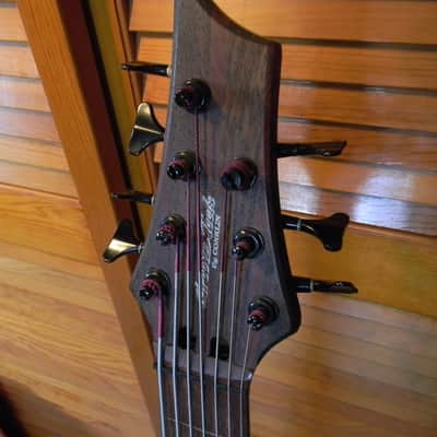 Conklin Groove Tools GT-7 - 7 String Fretless Bass Clear Hard Natural RARE! image 3