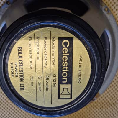 Celestion Blackback G 12M Early-70s / 75Hz-16 Ohm - 2 speakers image 2