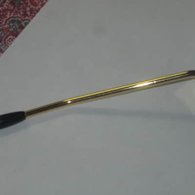 very lightly used Squier Gold Trem Bar with Black Tip, 6mm large threads (metric 6M, IMPORT) (for Squier Affinity and Classic Vibe Strat that use 6mm large thread trem bar - can be for other brand model guitars) 2000-2020 (NOT for USA or MIM Strats) RIGHT image 23