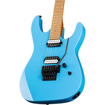 Dean MD 24 Roasted Maple with Floyd Electric Guitar Regular Vintage Blue image 3