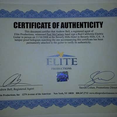 Paul McCartney Autograph - Celebrity Autographed Guitar - Autographed - Les Paul Copy image 16