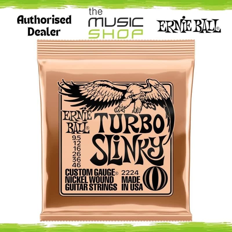 Box of 12 x Ernie Ball Turbo Slinky 9.5-46 Electric Guitar Strings - 2224 (Bulk) image 1