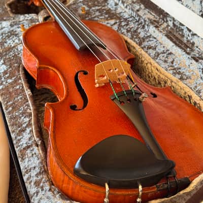3/4 Size Copy of Antonius Stradivarius Violin w/ Peter Prier Bridge & Case (NO BOW) image 1