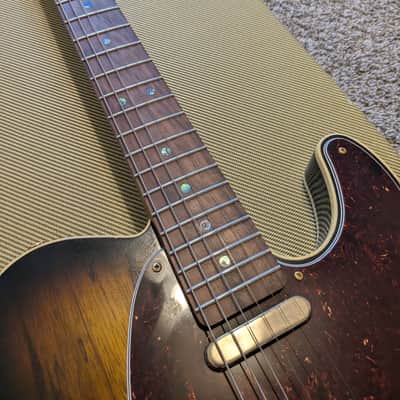 Warmoth/Fender Telecaster Black Korina image 3