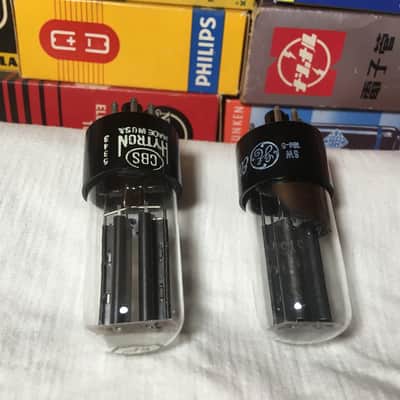 2 NOS Matched Toshiba 5Y3 Rectifier AudioTubes Vintage Smoke Glass ~ 2 Pairs Available ~ Direct Japan import Carefully Curated Grail Tone image 12