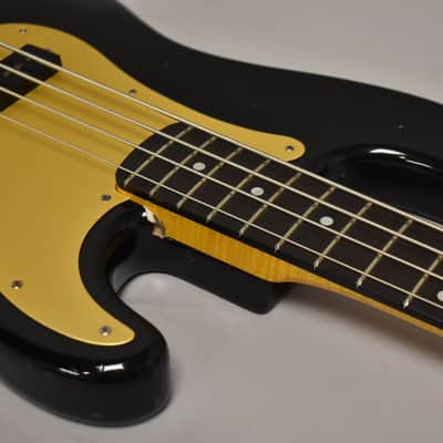 Warmoth PJ-Style Partscaster Electric Bass Black Schecter Body Black image 8