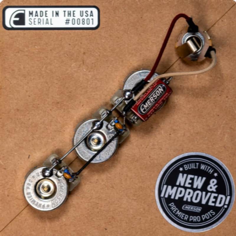 Emerson Custom J-Bass Prewired Kit - Premier Pro pots image 1