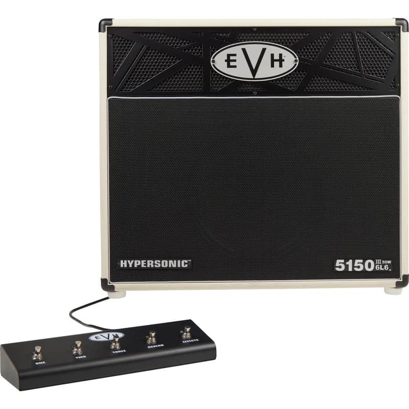 EVH 5150III Hypersonic 6L6 50 Watt 1x12" Guitar Amplifier Combo - Ivory image 1