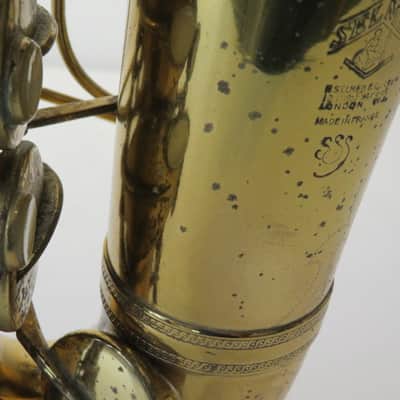 1933 Selmer Cigar Cutter Alto Saxophone - Great Playing sax imagen 12
