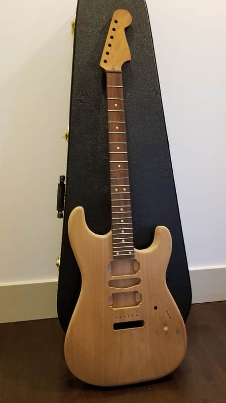 Musikraft Warmoth USACG Custom Roasted Strat 24 Fret Set Neck 25.5