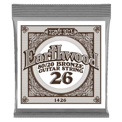 Ernie Ball .026 Earthwood 80/20 Bronze Guitar Strings 6 Pack image 1