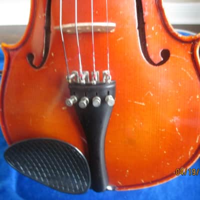 J Balaton brand violin with case and bow. Made in Hungary image 5