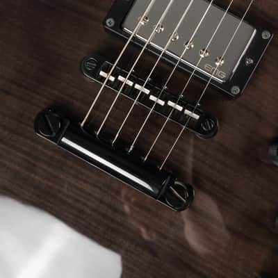 2013 ESP E-II Eclipse FM - STBLK See Thru Black | Japan Flamed Top Singlecut EMG Hot 70 Pickups 24 Extra Jumbo Frets 3.75kg | OHSC image 19