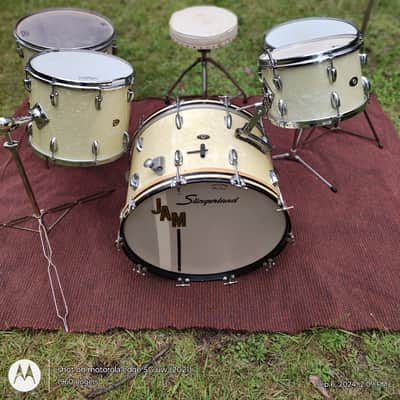 Slingerland Radio King Late 50s - mid 60s - White Marine Pearl image 3