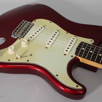 2002 Fender Custom Shop 1960 Stratocaster Candy Apple Red Relic w/OHSC image 11