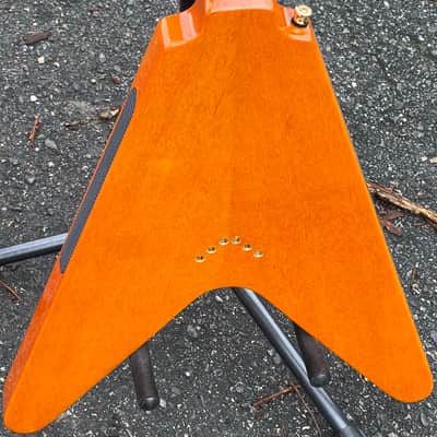 2017 Epiphone Limited Edition Joe Bonamassa 1958 Amos Arthur Korina Flying V W/OHSC image 7