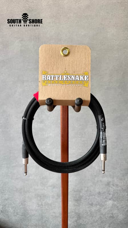 Rattlesnake 10' Standard Instrument Cable (Straight to Straight, Black) image 1