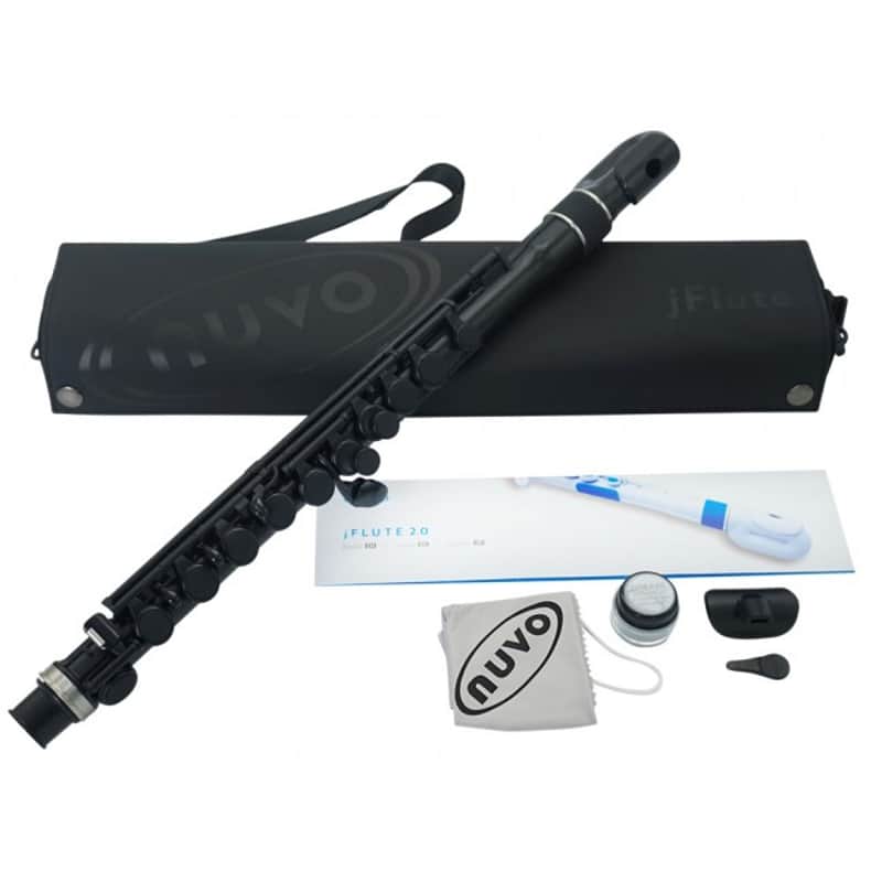 NUVO jFlute 2.0 Schwarz-Schwarz Polymer Querflöte inkl. Tasche und Zubehör image 1