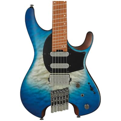 Ibanez QX54QM Electric Guitar (with Gig Bag), Blue Sphere Burst Flat image 1