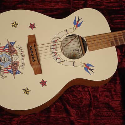 Martin Tattoo Limited Edition 46/100 Acoustic Guitar with Hard Case & Strap image 3