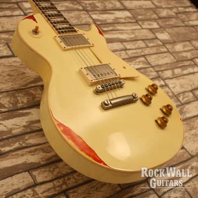 Gibson Les Paul Standard 58 Aged White over Sunburst 2017 image 8