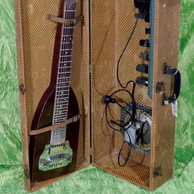 Supro National Valco Amp In Case Lap Steel Guitar & Amp Vintage 1940's image 2
