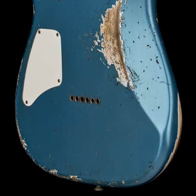 Fender Custom Shop 1966 Stratocaster SH Heavy Relic - Faded Aged Lake Placid Blue #88371 image 9