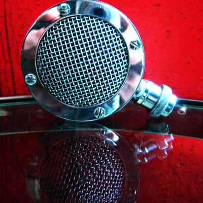 Vintage 1940's Astatic D-104 crystal "Lollipop" microphone head Hi Z harp mic HAM radio prop repair # 1 image 1